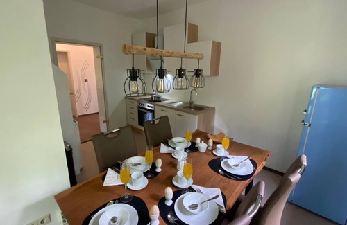 Waldkirchen Apartment | FEWO Waldzauber with covered terrace
