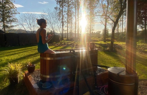 Arundel House | Fiery Peak Glampsite with Wood-fired Hot tub