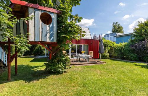 Nienhagen Ski Chalet | Finnhütte mit Kamin und Meerblick - Balkon