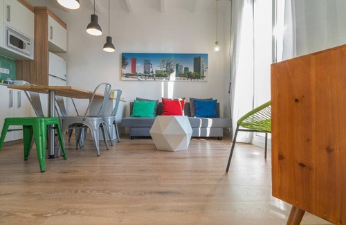 El Port Apartment | FIRA POP 3 Modern Balcony by MyRentalHost