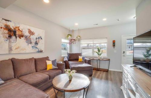 Dupont House | Fire Pit and Shuffleboard Suburban Denver Home
