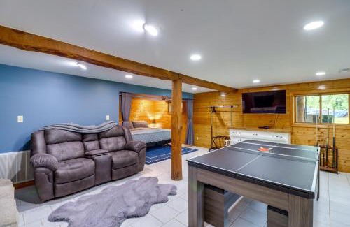 Harrison House | Fire Pit, Game Room and Mtn Views Cabin in Harrison