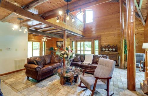 Harrison House | Fire Pit, Game Room and Mtn Views Cabin in Harrison