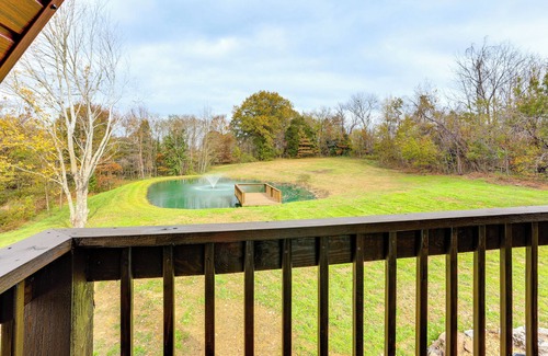 Idlewild Cabin | Fire Pit, Grill & On-Site Pond: Kenton Cabin