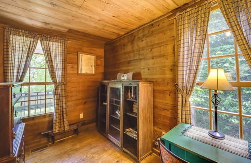 Vein Mountain Cabin | Fire Pit & Hot Tub: Dog-Friendly Marion Retreat