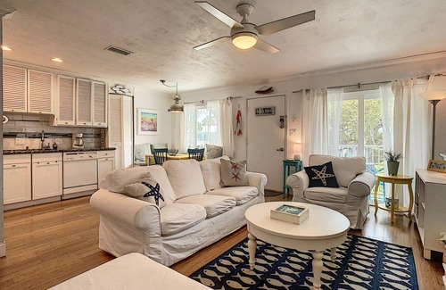 New Smyrna Beach Condo | Fish Cottage ~ NSB Sanctuary! Pool & Courtyard View | Coronado Arms B11