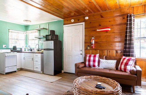 Big Bear Lake Cabin | Fishing Lodge Cabin 2 at Lakewood Cabins w/EV Charging
