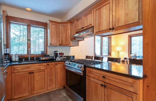 Ludlow House | Five minute drive to Jackson Gore side of Okemo Mountain with private hot tub and fire pit