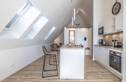 Schleswig Apartment | Fjord berth 8 - balcony, garden furniture, barbecue, shower, underfloor heating, parking lot