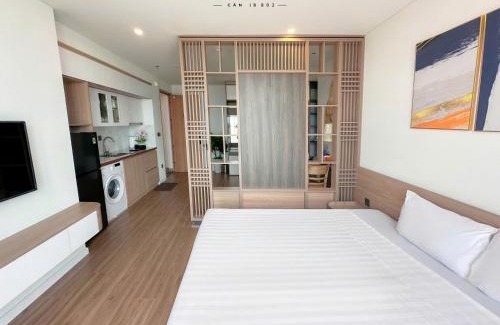 Hoang Hoa Apartment | Flamingo Ibiza Hải Tiến, Căn 2 phòng ngủ view trực diện biển tiêu chuẩn 4NL 2TE