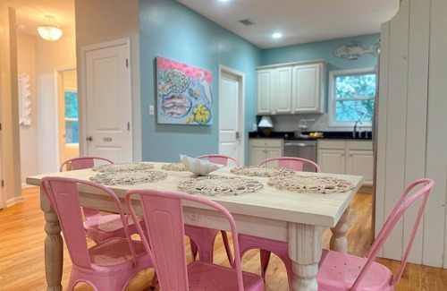 Tybee Island Cottage | FlaminGO Tybee ~ FREE Golf Cart, Hot Tub with Cabana Area + Coastal Marsh Views