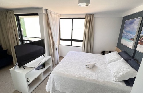 Areia Preta Apartment | Flat DE Frente Para O MAR COM Vista Linda DA Praia E Localização Perfeita