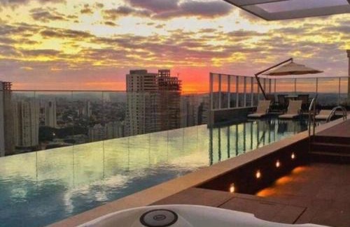 Setor Bueno Apartment | FLAT DIFERENCIADO EM GOIÂNIA, SETOR BUENO, Ed DNA, SACADA PRIVATIVA DESCOBERTA COM JARDIM, PISCINA, ACADEMIA, GARAGEM, MINIMO 2 NOITES