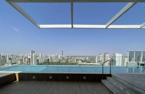 Setor Bueno Apartment | FLAT DIFERENCIADO EM GOIÂNIA, SETOR BUENO, Ed DNA, SACADA PRIVATIVA DESCOBERTA COM JARDIM, PISCINA, ACADEMIA, GARAGEM, MINIMO 2 NOITES