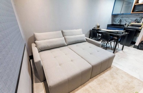 Alphaville Industrial Apartment | Flat equipado em ótima localização, Wi-Fi e lazer