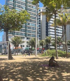 Praia de Itaparica Apartment | Flat Frente Mar com Varanda