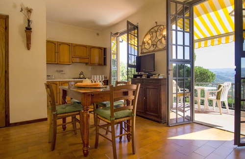 San Donato in Poggio Apartment | Flat in San Donato, Chianti, Tennis court,pool,barbecue,village walk distance,C1