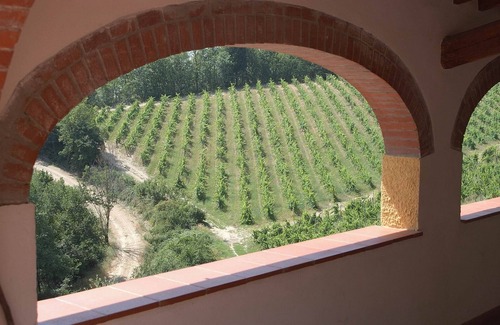 San Donato in Poggio Apartment | Flat in San Donato, Chianti, Tennis court,pool,barbecue,village walk distance,C1
