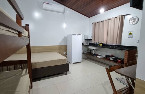 Barra do Una House | Flat n3 com Cozinha e Banheiro na Barra do Una em São Sebastião