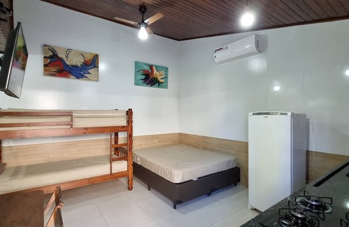 Barra do Una House | Flat n3 com Cozinha e Banheiro na Barra do Una em São Sebastião