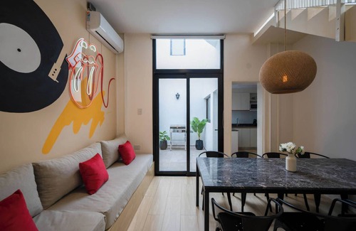 Villa Crespo Condo | Fliphaus + Serrano - 4 Bd Pool & BBQ Plaza Serrano