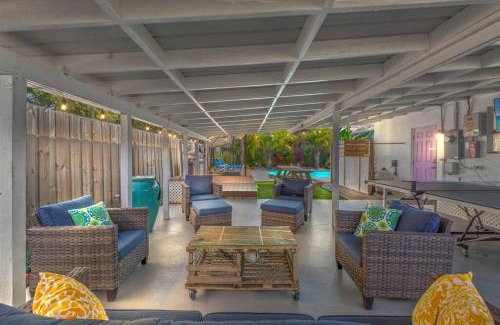 Upper Grand Lagoon House | Flirty Flamingo with Private Heated Pool, Game Room, and AMAZING Covered Outdoor Living