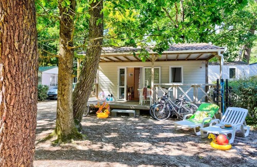 Saint-Hilaire-de-Riez Ski Chalet | Flower Camping Les Biches * - Chalet 2ch (without TV) - 24m2 - covered terrace 4 people