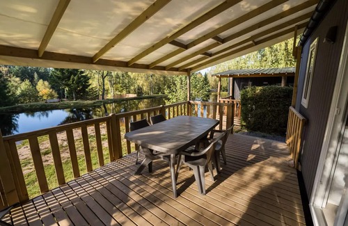 Granges-Aumontzey House | Flower Camping LA STENIOLE * - Mobile home Great Comfort pond view - 2 bedrooms 4 people