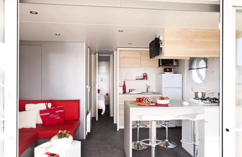 Saint-Aubin-sur-Scie House | Flower Camping Vitamin * - Mobile home Face Comfort 25m2 (2 bedrooms) + TV + Integrated terrace - Arrival Saturday 4 people