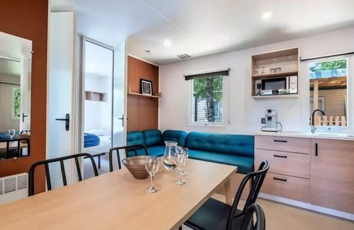 Verruyes House | Flower Camping Côté Lac * - Mobile home Premium 3 bedrooms 34m2 Covered terrace 15m2 + LV + TV 6 persons