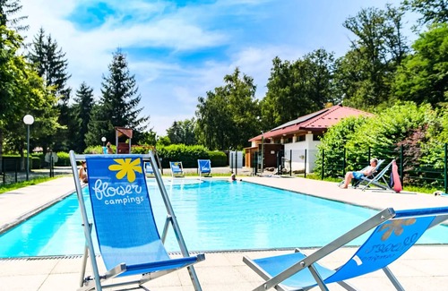 Leval House | Flower Camping du Lac de la Seigneurie * - Cottage Ohara Premium Garden Side 30m2-2 bedrooms 1 bed160-Semi-covered terrace- Forest view- LV 4 people