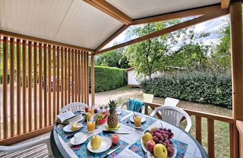 Anneyron Ski Chalet | Flower Camping La Chataigneraie * - Chalet Comfort 25m2 (2 bedrooms) + covered terrace 5 people