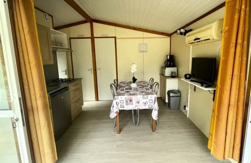 Camon Ski Chalet | Flower Camping LA GDPOLA * - Standard Poplar Chalet 26m2 - 2 bedrooms + covered terrace 10m2 + Clim + TV 4 persons
