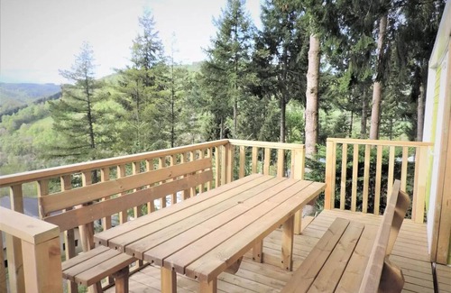 Neuveglise-sur-Truyere House | Flower Camping Le Belvédère * - Mobile home Premium MARONNE of 34 m2 - 2 bedrooms, 2 shower rooms and 2 toilets 4 people