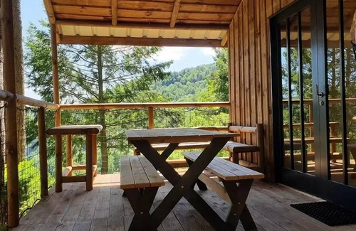 Neuveglise-sur-Truyere House | Flower Camping Le Belvédère * - Premium cabin MARILHOU - 2 bedrooms 4 persons