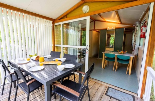 Clamensane Ski Chalet | Flower Camping Le Clot du Jay * - Standard chalet 25m2 2 bedrooms + Terrace 5 persons
