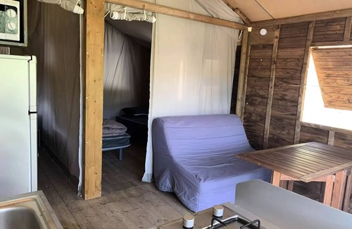 Clamensane House | Flower Camping Le Clot du Jay * - Cabane Lodge on pilingis 34m2 2 bedrooms + terrace 4 people