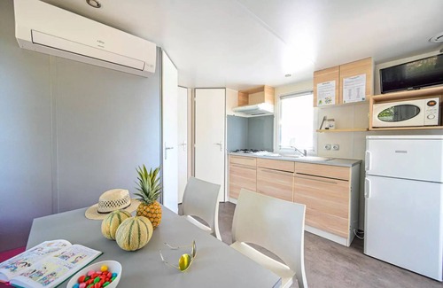 Castries House | Flower Camping le FONDESPIERRE * - Mobile home comfort - 28 m2 (2 bedrooms - air conditioning - TV) 5 people