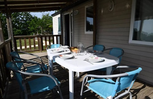 Martiel House | Flower Camping Le Lac aux Birds * - Mobil-home Standard 30 m2 (3 bedrooms) + covered terrace 12m2 6 persons