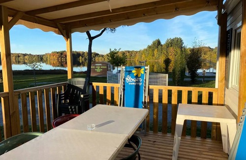 Neuvic House | Flower Camping Le Port de Neuvic * - Mobil home COMFORT 36m2 - 3 bedrooms - covered terrace 7 people