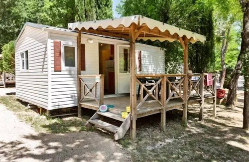 Grignan House | Flower Camping LES TRUFFIERES * - Mobile home Domino STANDARD 24m2 - 2 bedrooms + TV + semi-covered terrace 10m2 4 people