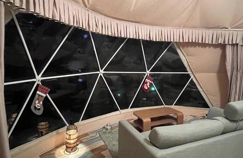 Futo Cabin | For 3 people Premium Dome 6m Tent F with shower/Ito Shizuoka