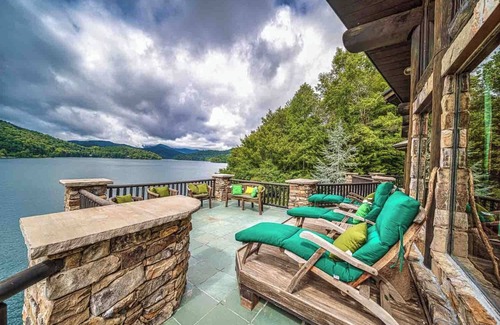 Topton Cabin | Forge Lake Lodge: Beautiful Lakefront Home that Sleeps 28