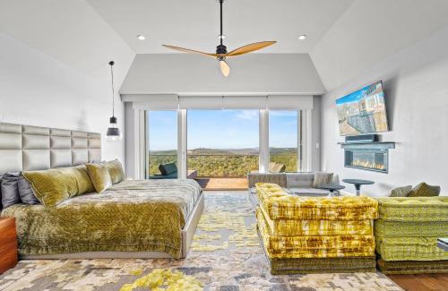 Cross Mountain House | Fortaleza l Luxury 8 BR, 7,000+ sqft Palace on 3 Acres with Pickleball & Basketball Court