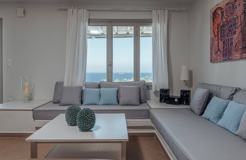 Parasporos Villa | FOS retreat in Paros with pool, stunning sea view, near sandy beaches