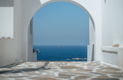 Parasporos Villa | FOS retreat in Paros with pool, stunning sea view, near sandy beaches