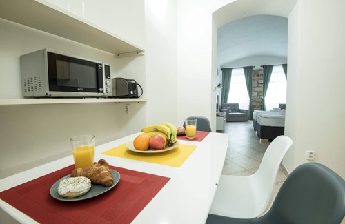 Prague 1 Apartment | Four bed studio apartment in ground floor with bathroom and kitchen