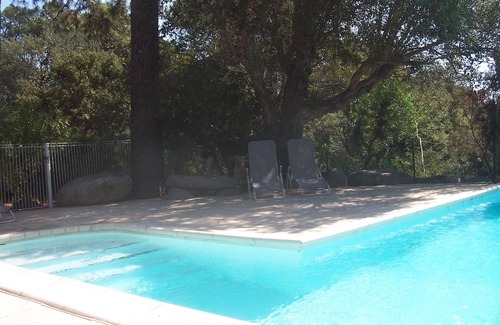 Sainte-Lucie-de-Porto-Vecchio Apartment | Studio upstairs in villa 4 apartments, with large pool, beach walk