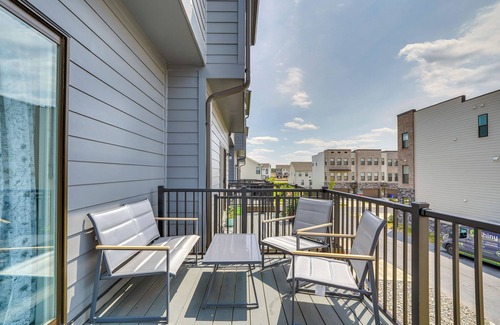 Frederick Apartment | Frederick Townhome w/Balcony, Close to Parks!