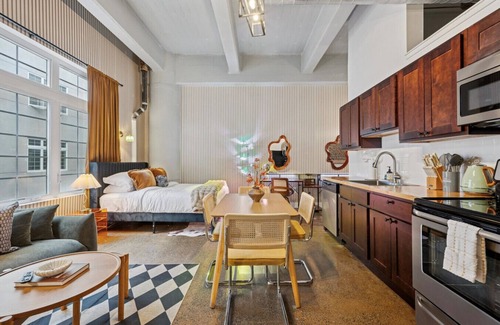 Brewerytown Apartment | Free Parking, Gym, Rooftop, Game Room | Vive Loft